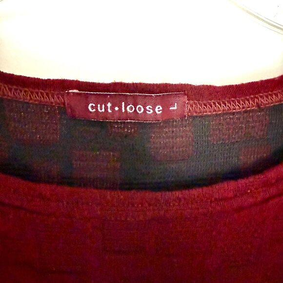 Cut Loose Sweater Set – Top & Skirt – Burgundy, Size Large NWOT - Picture 4 of 16